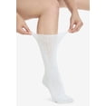 thumbnail image 2 of Comfort Choice Women's Plus Size 2-Pack Open Weave Extra Wide Socks, 2 of 6