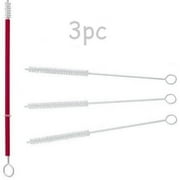 3pc 12" x 3/8" Nylon Straw Brushes