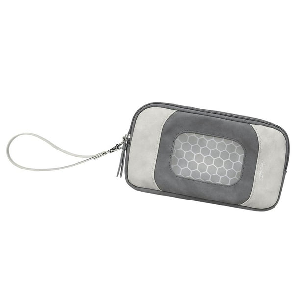 Dispensador de toallitas húmedas reutilizable para coche, camping, viajes Gris