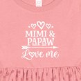 thumbnail image 4 of Inktastic Mimi and Papaw Grandchild Girls Baby Dress, 4 of 5