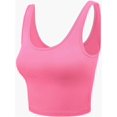 thumbnail image 2 of Sleeveless Crop Tops Scoop Neck Camisole Backless Cropped Tank Top, 2 of 5