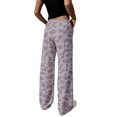 thumbnail image 4 of HKYNLAG Womens Sweatpants Leopard Print High Waisted Drawstring Baggy Pants Comfy Fashion Lounge Trousers with Pockets 2XL, 4 of 4