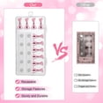 thumbnail image 4 of Soporte para uñas Acrílico Nail Art Display Stand Puntas de uñas magnéticas Soporte de práctica 54 piezas Masilla adhesiva reutilizable para pintura DIY Kit de soporte para uñas (rosa), 4 of 5