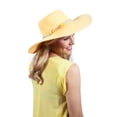 thumbnail image 2 of Chicheadwear Womens Fashion Straw Ha W / Banda de cuerda de anclaje - Negro ChicHeadwear Sombrero para el sol, 2 of 2