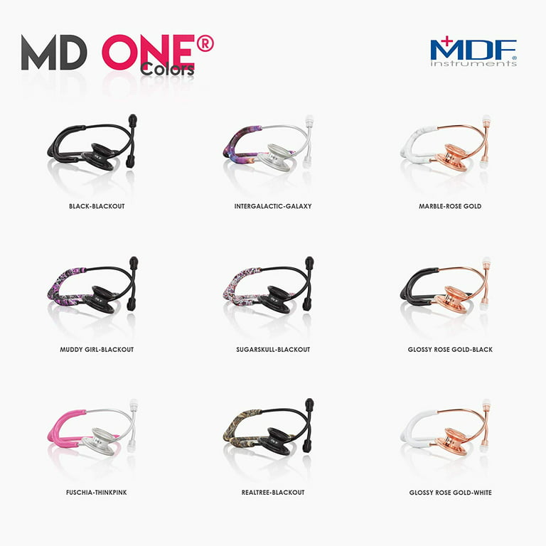 MDF Instruments® Stethoscope Acoustica® Lightweight BlackOut, Black  Stethoscope