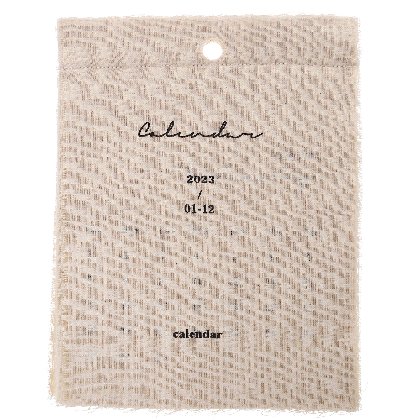 Farmhouse Wall Calendar 2023 Wall Calendar Cotton Linen Calendar Cloth