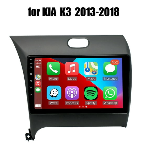 LICHENGTAI Car Stereo Radio for KIA Cerato K3 Forte Radio 2013-2018 with Built-in DSP Wireless Carplay Android Auto, 9 IPS Touch Screen GPS Navigation for Car Stereo Head Unit, 2 32G