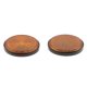 thumbnail image 4 of Newway 2 Pieces Round Reflectors compatible compatible Motorcycle Atv Dirt Bike Orange, 4 of 5