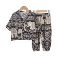 thumbnail image 4 of Icvfdpl Pyjama Fille Imprimé Complet T-Shirt Manches Courtes Ensemble 2 Pcs Pyjama Décontracté 4-5 Ans, 4 of 4