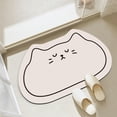 thumbnail image 1 of Fast-Drying Diatomaceous Earth Bath Mat with Cat Pattern, Non-Slip for Bathroom and Kitchen, 40x60cm Easy to Clean, 1 of 8