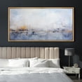thumbnail image 2 of IDEA4WALL Extra Large Framed Canvas Print Wall Art Soft Blue & Yellow Abstract Landscape Artwork Nature Wilderness Antique Retro Fine Art Decorative Multicolor for Home Decoration - 60"x30", 2 of 5