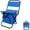 Blue, variant on Heavy Duty Folding Camping Stool with Cooler Storage Bag, Portable Backpack Backrest Chair for Outdoor Fishing Hunting Picnic Travel