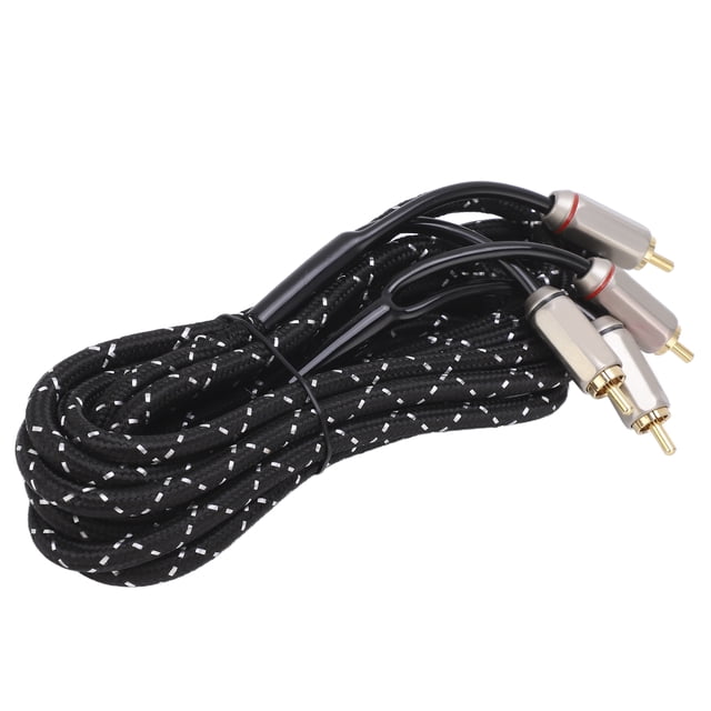 Cable para amplificador de coche, cable de audio para amplificador de coche, cable para subwoofer, cable RCA, diseño de primera clase