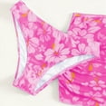 thumbnail image 6 of Girls Swimsuit 3 Piece Bathing Suits Bikini Tankini Set Beach Swimwear with Cover Ups Skirt, 6 of 6