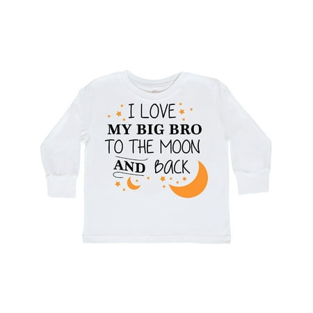 

Inktastic I Love My Big Bro To The Moon and Back Gift Toddler Boy or Toddler Girl Long Sleeve T-Shirt
