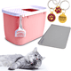 thumbnail image 1 of Arenero para Gato KE WOOW Arenero entrada superior Grande Rosa, 1 of 6