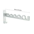 thumbnail image 4 of Eummy Clothes Hanger Wall Shelf Stainless Steel Silver Wall Clothes Rack Space-Saving Wall Mounted Clothes Hanger Organizer for Home Balcony Bedroom Bathroom Closet Wardrobe, 4 of 10