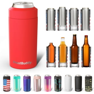 Frost Buddy XL Insulated Can Cooler - Fits 12, 16, 20, 24 Oz Bottles & Cans, Double-Walled Stainless Steel
