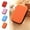 Orange, variant on Hard Case Earphone Storage Bag,Zipper Leather Headphone Pouch,Shockproof Water Resistant Earbud Case,Mini Portable Earphone Box,Protective Carrying Pouch