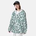 thumbnail image 3 of Lsque Floral UPF 50+ Lightweight Sun Protection Men's Women's Long Sleeve Shirt, Hoodie Performance -Medium, 3 of 9