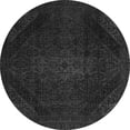 thumbnail image 1 of Ahgly Company Indoor Round Abstract Gray Modern Area Rugs, 4' Round, 1 of 4