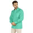 thumbnail image 4 of Bestman Solid Formal Button Down Shirt For Men Long Sleeve With Patch Pocket Business Wear, 4 of 7