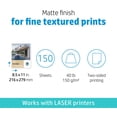 thumbnail image 2 of Papel HP Enhanced Business Matte, 8.5 x 11 pulgadas, 40 libras, 150 hojas, 2 of 6