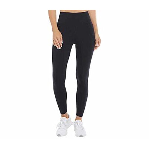 Danskin Women's Performance Legging with Pockets (Regular, Black Salt, XLarge)
