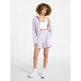 thumbnail image 2 of Athletic Works Women's Mineral Wash French Terry Shorts, Sizes XS-4X, 2 of 6