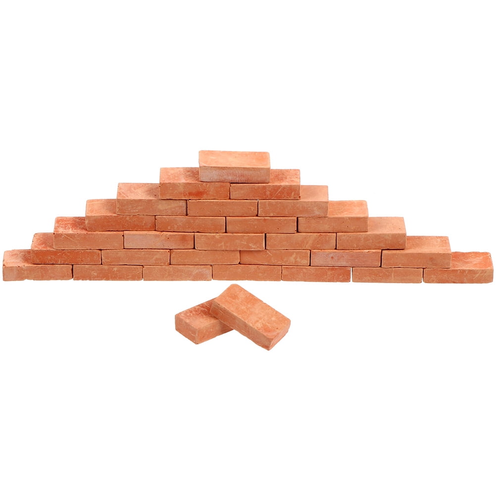 100pcs Mini Bricks Landscaping Miniature Bricks Models Small Bricks For  Crafts Bricks Ornament