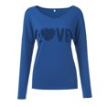 thumbnail image 3 of Mode Femme Pull Col en V Manches Longues Imprimé Loisirs, 3 of 8