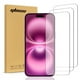 thumbnail image 1 of Protector de Pantalla de Vidrio Templado para Apple iPhone 16 Plus, Paquete de 3, 1 of 5