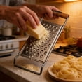 thumbnail image 4 of Leodye 1PCS Stainless Steel Foldable Double Sided Grater Multi Functional Kitchen Tool for Potatoes Cheese Vegetables and Food Prep -11.02x4.33in, 4 of 6