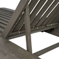 thumbnail image 6 of Christopher Knight Home Outdoor Acacia Wood Chaise Lounge with Cushion, Adjustable Backrest, Gray, 6 of 14