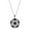 B, variant on Exquisite Diamond Basketball Pendant Necklaces for Women Men Silver Plated Rhinestone Ball Charm Necklace Fashion Choker Jewelry Gift