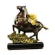 thumbnail image 4 of Escultura de caballo, adorno de mesa, centro de mesa de resina, artesanía, figura Feng Shui Vistoso, 4 of 8