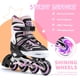 thumbnail image 4 of 2PM SPORTS Patines en línea iluminados ajustables Cytia Pink para niñas con ruedas iluminadas Patines para principiantes divertidos y parpadeantes para niños, 4 of 6