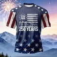 thumbnail image 2 of 250th America US 250 Years We The People T-Shirt, Crew Neck Short Sleeve Graphic Tee for July 4th Birthday Celebration – Commemorative USA Edition Casual Top, 2 of 4