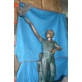 thumbnail image 6 of Nifao Four Kids Playing on a Rock Bronze Statue – Outdoor Garden Decor Sculpture, 49"L x 26"W x 89"H, 6 of 8