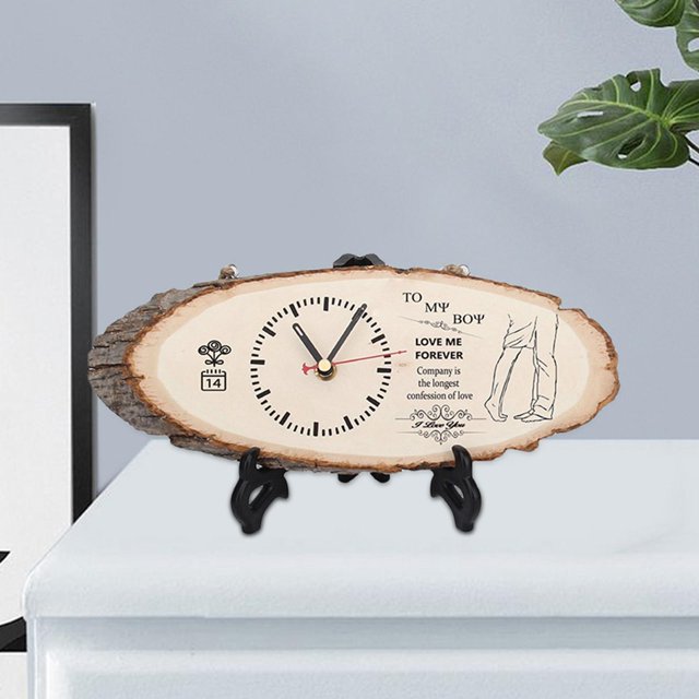 Reloj de Escritorio , Reloj de Grano de , Reloj de Decoración de Escritorio, Reloj de Astillas de para Habitación de , Dormit Punta del pie Soledad Reloj de escritorio