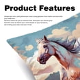 thumbnail image 2 of Horse Velvet Bed Pillow Set with Unique Patterns in Sizes 16x16, 18x18, and 20x20 Inches - Includes 2 Chair Pillow Covers,Bed Pillow for Any Occasion, 2 of 6