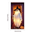 thumbnail image 3 of Cififendec Halloween Themed Door Cover Tapestry, Spooky Scene Backdrop for Home Entrance and Prop Shoot Decor, 70.86"×35.43", 3 of 6