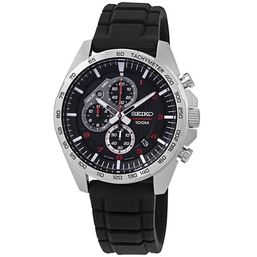 Seiko Men's 100m Coutura Alarm Chrono Black Tone Stainless Seiko Men's 100m Coutura Alarm Chrono Black Tone Stainless