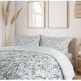 thumbnail image 6 of Ambesonne Floral Duvet Cover Sets, Damask Antique Curls, 2-King, Grey Pale Blue White, 6 of 7