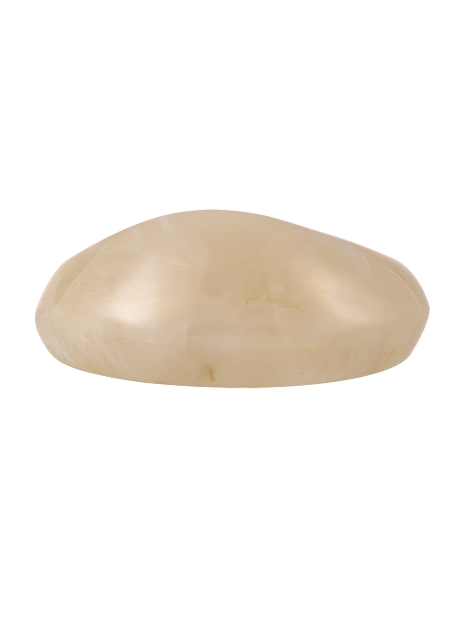 Time and Tru Milky Ivory Swirl Acrylic Cuff Bracelet