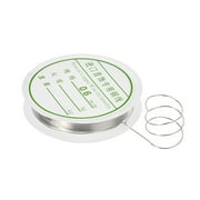 Copper Craft Wire 23 Gauge 0.6mm Dia. Flexible Metal Wire Silver Tone for DIY Art Crafts 14.5FT/4.5Yd