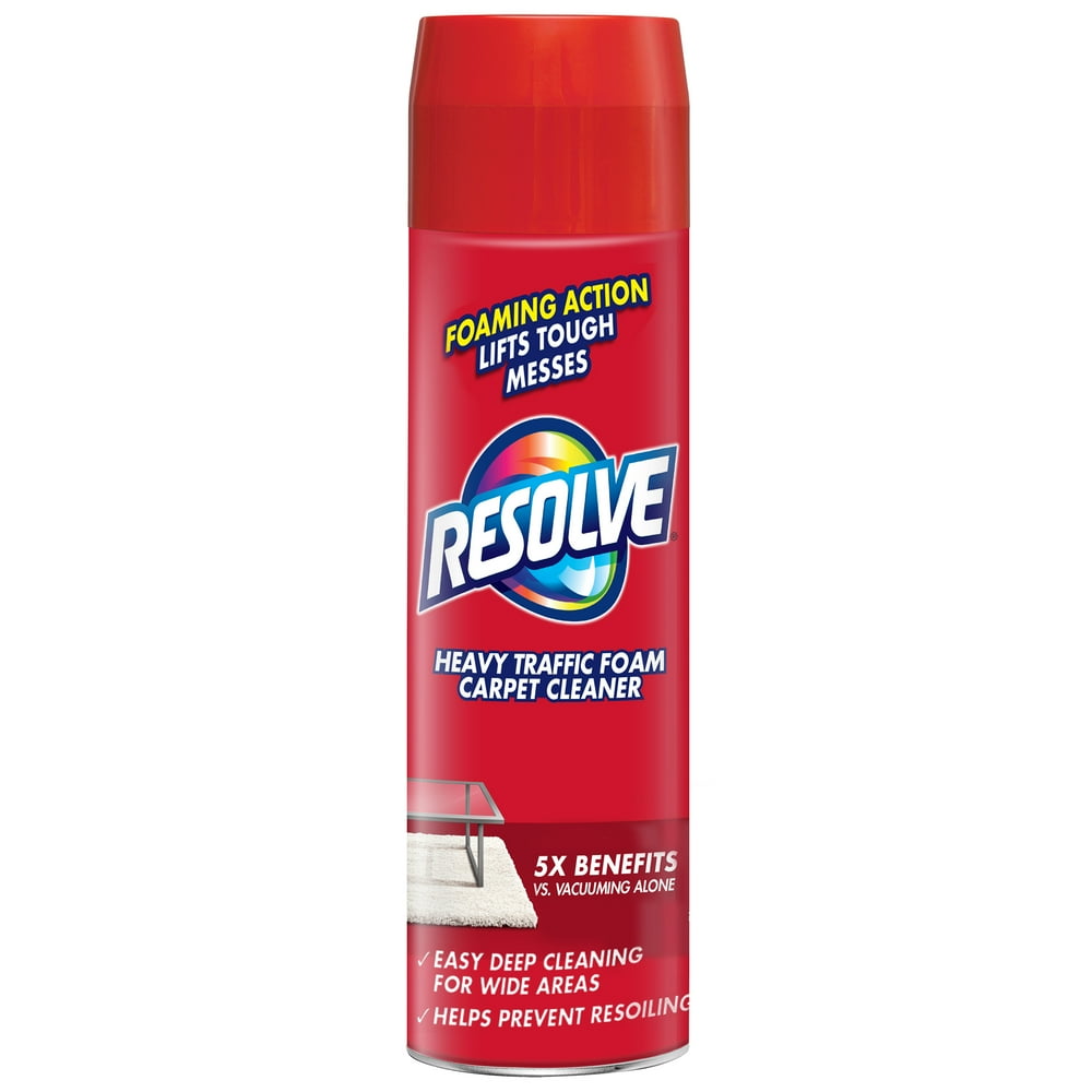 Resolve High Traffic Carpet Foam, 22oz Can, Cleans Freshens Softens