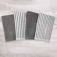 thumbnail image 3 of Hometrends Bar Mop Kitchen Towel 4 pack, 100% Cotton, Grey, 3 of 5