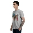 thumbnail image 4 of American Eagle Men's T-Shirt Cotton 100% Summer Tops Fashion Casual American Eagle Short Sleeves for Men Women Round Collar Top Tees, 4 of 6