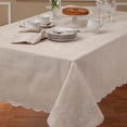 thumbnail image 3 of Lenox French Perle Linen Embroidered Tablecloth, Linen, 60"W x 120"L, 3 of 5